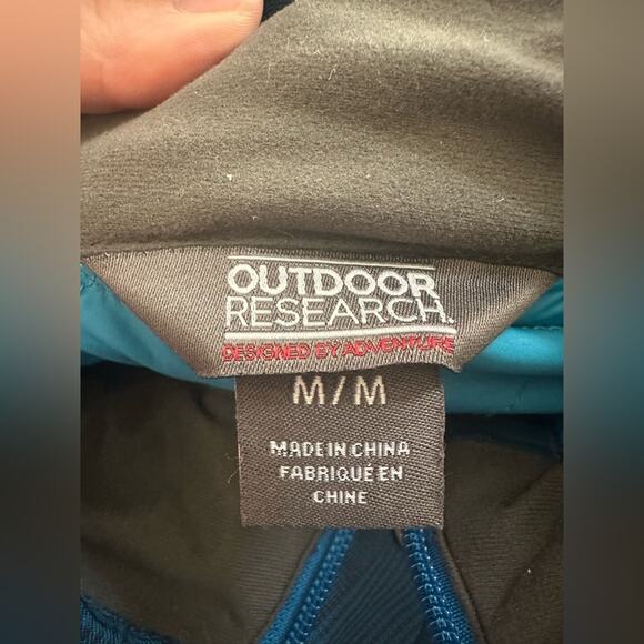 Outdoor Research OR Women’s Size Medium Decibelle Jacket Coat Plaid Blue Hooded - Picture 6 of 8